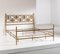 Double Bed in Brass with Lacquered Tiles by Osvaldo Borsani for Tecno Varedo, 1950s 1