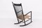 Danish Rocking Chair and Footstool J16 by Hans J. Wegner for Fdb, 1940s, Set of 2, Image 4
