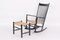 Rocking Chair et Repose-pieds J16 par Hans J. Wegner pour Fdb, Danemark, 1940s, Set de 2 2