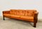 Mid-Century Scandinavian Rosewood and Leather Sofa, 1960s, Image 11