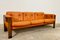 Mid-Century Scandinavian Rosewood and Leather Sofa, 1960s 12
