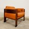 Vintage Scandinavian Rosewood and Leather Lounge Chairs, 1960s, Set of 2 14