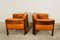 Vintage Scandinavian Rosewood and Leather Lounge Chairs, 1960s, Set of 2 18