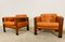 Vintage Scandinavian Rosewood and Leather Lounge Chairs, 1960s, Set of 2 25