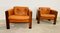 Vintage Scandinavian Rosewood and Leather Lounge Chairs, 1960s, Set of 2 24