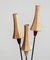 French Tripod Floor Lamp with Papercord Shades attributed to Mathieu Matégot, 1950s 5