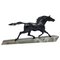 Gonez, Art Deco Galoppierendes Pferd, 1920er, Metallskulptur 1