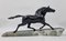 Gonez, Art Deco Galoppierendes Pferd, 1920er, Metallskulptur 3