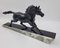 Gonez, Art Deco Galoppierendes Pferd, 1920er, Metallskulptur 8