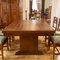 Large Art Nouveau Extension Table in Oak 2
