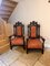 Antique Carved Oak Chairs, 1880, Set of 2 1