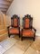 Antique Carved Oak Chairs, 1880, Set of 2, Image 2