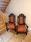 Antique Carved Oak Chairs, 1880, Set of 2 6