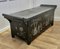 Black Lacquer Chinoiserie Low Cabinet 2