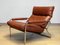 Scandinavian Modern Tubular Chrome and Brown Leather Lounge Chair, 1960s 12