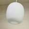 Vintage School Hanging Lamp with White Opaline Glass Shade, 1950s 4
