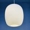 Vintage School Hanging Lamp with White Opaline Glass Shade, 1950s 10