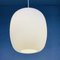 Vintage School Hanging Lamp with White Opaline Glass Shade, 1950s, Image 10
