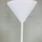 Vintage School Hanging Lamp with White Opaline Glass Shade, 1950s, Image 11