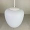 Vintage School Hanging Lamp with White Opaline Glass Shade, 1950s 12
