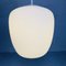 Vintage School Hanging Lamp with White Opaline Glass Shade, 1950s, Image 2