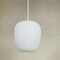 Vintage School Hanging Lamp with White Opaline Glass Shade, 1950s 15