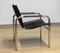 Tubular Armchair in Black Leather by Tord Bjorklund, 1970s, Image 5
