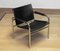 Tubular Armchair in Black Leather by Tord Bjorklund, 1970s, Image 4
