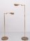 Brass Folding Arm Floor Lamps, Germany, 1970s, Set of 2 2