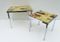 Chrome & Onyx Side Tables from Marindo Blad, 1950s, Set of 2 4