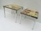 Chrome & Onyx Side Tables from Marindo Blad, 1950s, Set of 2 2