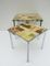 Tavolini in onice e placcati in cromo di Marindo Blad, anni '50, set di 2, Immagine 8