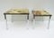 Tables d'Appoint en Chrome & Onyx de Marindo Blad, 1950s, Set de 2 1