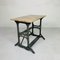 Garden Table with Marble Top on Singer Cast Iron Frame, 1950s 12