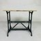 Garden Table with Marble Top on Singer Cast Iron Frame, 1950s 7