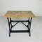 Garden Table with Marble Top on Singer Cast Iron Frame, 1950s 14