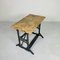 Garden Table with Marble Top on Singer Cast Iron Frame, 1950s 17