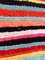 Alfombra bereber Boucherouite marroquí tejida a mano de rayas de colores, años 80, Imagen 5