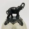 Art Deco Tischlampe mit Glaskugel und Elefant, 1930er 11