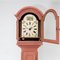 Brick-Red Grandfather Clock, 19th Century 2