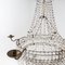 Large Basket Chandelier Candleholder, Early 19th Century 2