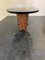 Mid-Century Table with Black Inlays and Mahogany Brass Tips, 1950s, Image 4