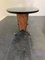 Table Mid-Century avec Incrustations Noires et Bouts en Laiton en Acajou, 1950s 4