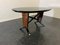 Mid-Century Table with Black Inlays and Mahogany Brass Tips, 1950s, Image 2