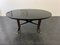 Table Mid-Century avec Incrustations Noires et Bouts en Laiton en Acajou, 1950s 1