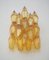 Vintage Italian Poliedri Amber Murano Glass Wall Sconces, 1990, Set of 2, Image 4