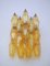 Vintage Italian Poliedri Amber Murano Glass Wall Sconces, 1990, Set of 2 12