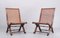 Chaises Pantoufle en Osier, Italie, 1940, Set de 2 2