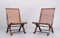 Italian Wicker Slipper Chairs, 1940, Set of 2, Image 2