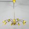 Yellow Italian Chandelier, 1950s 1